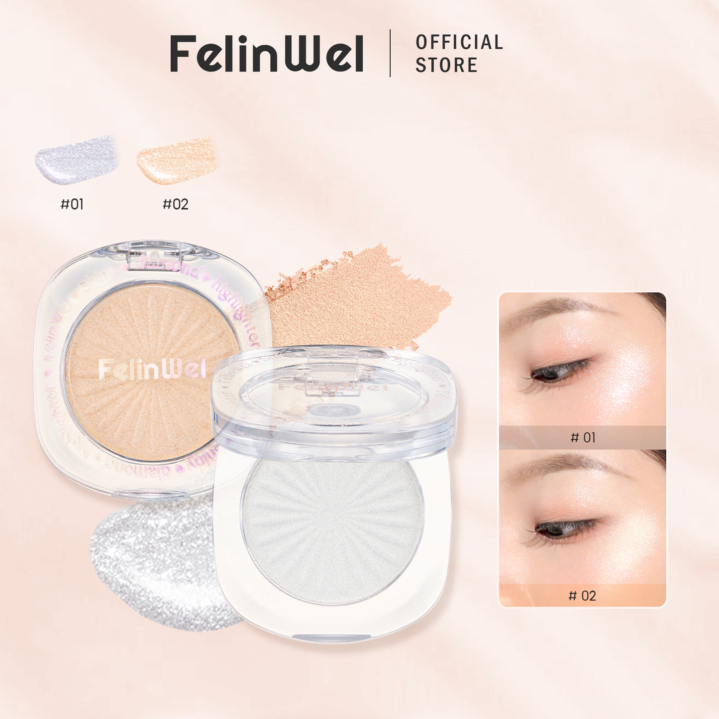 FelinWel - Polvo Iluminador Contiene Pearl Moonshine