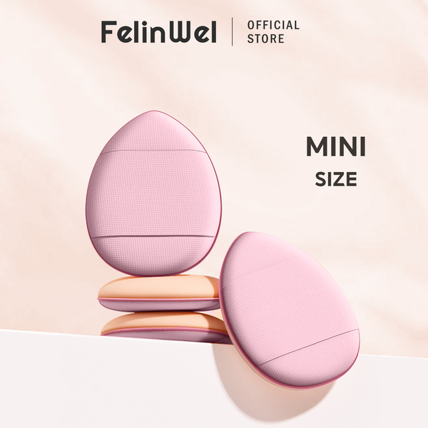 FelinWel - Juego de esponjas para dedos de tamaño mini, esponja de maquillaje, corrector facial, base para detalles