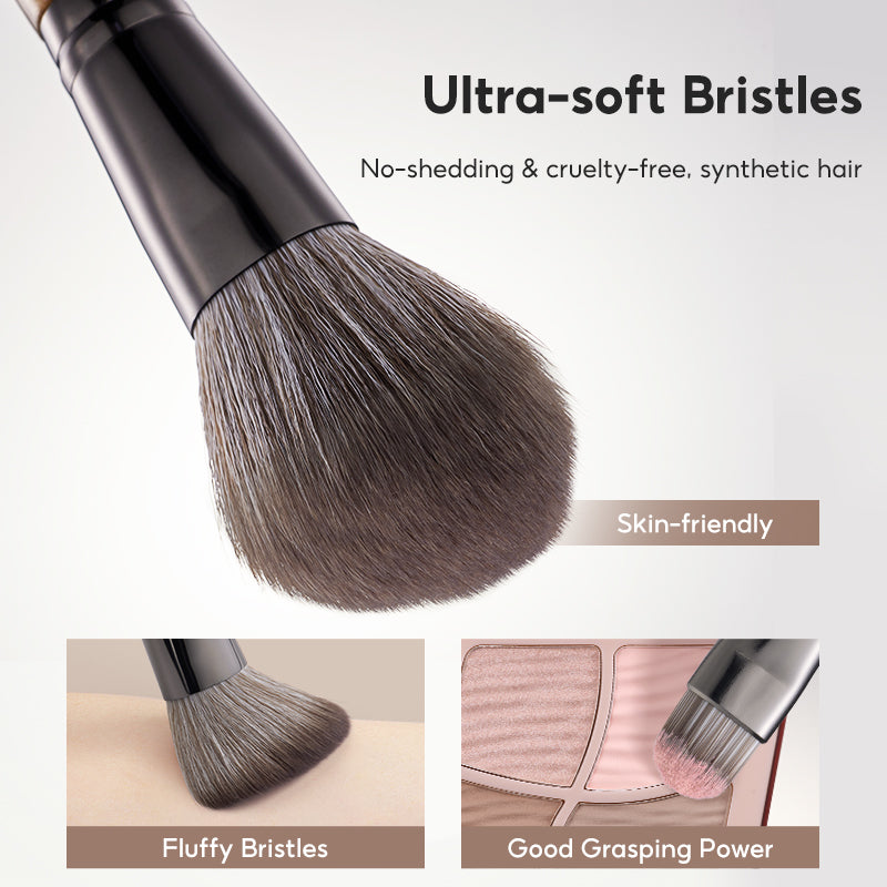 FelinWel Juego de brochas de maquillaje profesional de 13 piezas Vegano sin crueldad animal