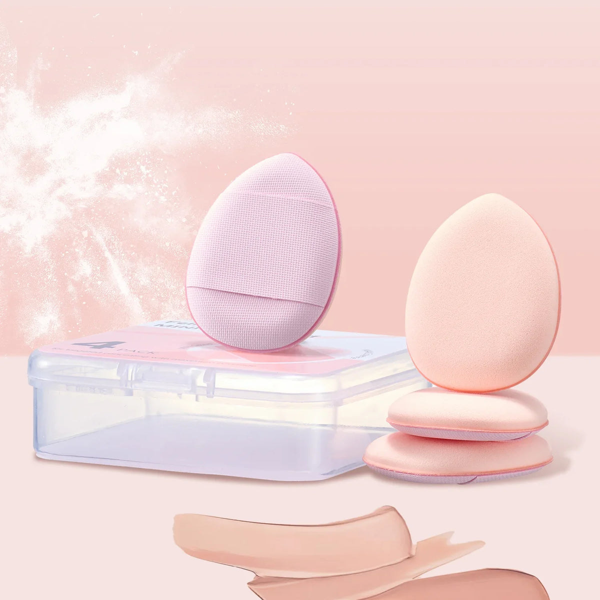 FelinWel - Juego de esponjas para dedos de tamaño mini, esponja de maquillaje, corrector facial, base para detalles