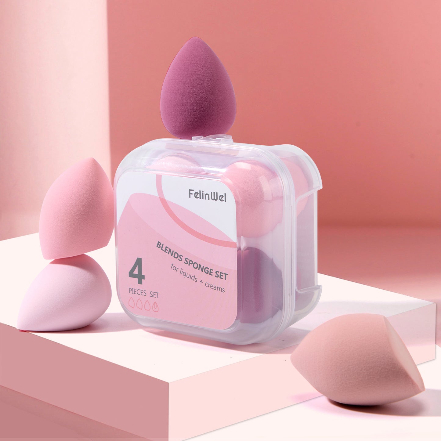 Juego de 4 esponjas de maquillaje Beauty Blender