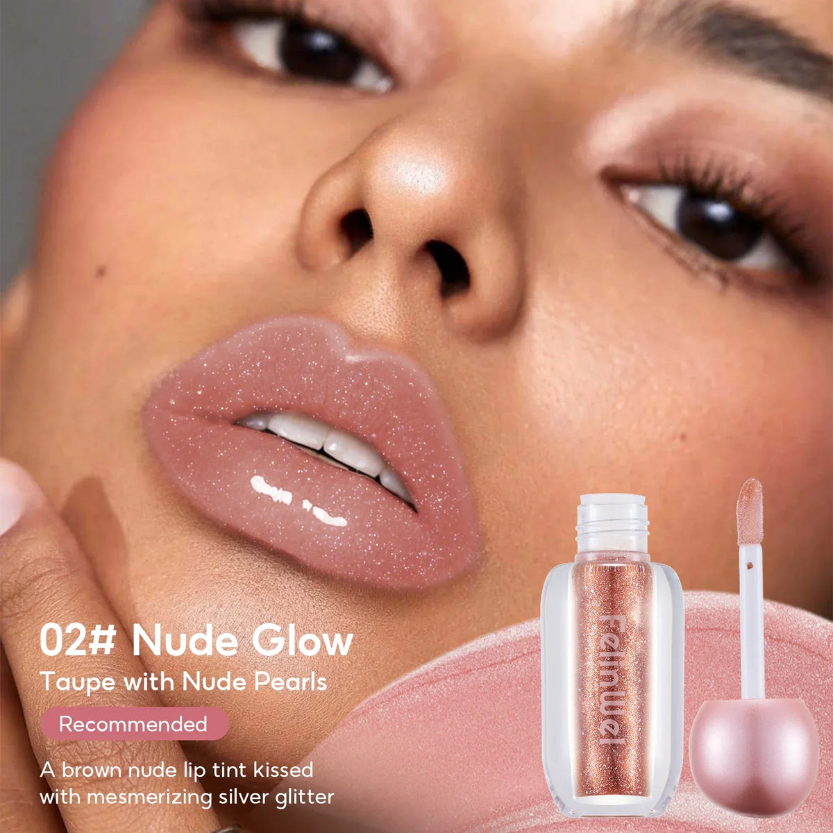 FelinWel Glitter Lip Gloss – Moisturizing & Plumping, Non-Sticky