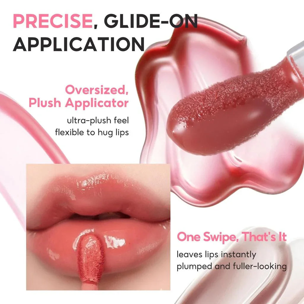 FelinWel Moisturizing Lip Oil – Glossy Tint, 12H Hydration