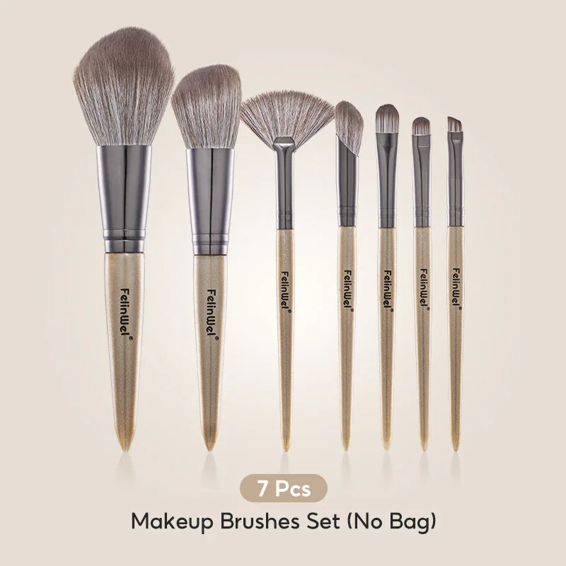 FelinWel Juego de brochas de maquillaje profesional de 13 piezas Vegano sin crueldad animal