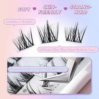 FelinWel Sunflower & Flame Cluster Lashes – Upper & Lower for All Eye Shapes