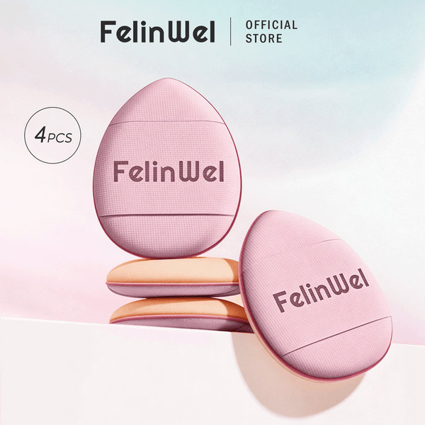 FelinWel - Juego de esponjas para dedos de tamaño mini, esponja de maquillaje, corrector facial, base para detalles 