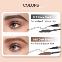 FelinWel Dual-Ended Waterproof Brow Pen & Tinted Brow Gel – 2-Fork Tip, Beginner Friendly