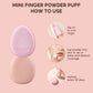 FelinWel - Juego de esponjas para dedos de tamaño mini, esponja de maquillaje, corrector facial, base para detalles 