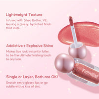 FelinWel Glitter Lip Gloss – Moisturizing & Plumping, Non-Sticky