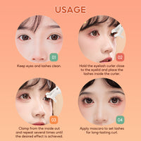 FelinWel - Rizador de pestañas portátil, gran angular y rizador de pestañas parcial con diseño de agarre cómodo 