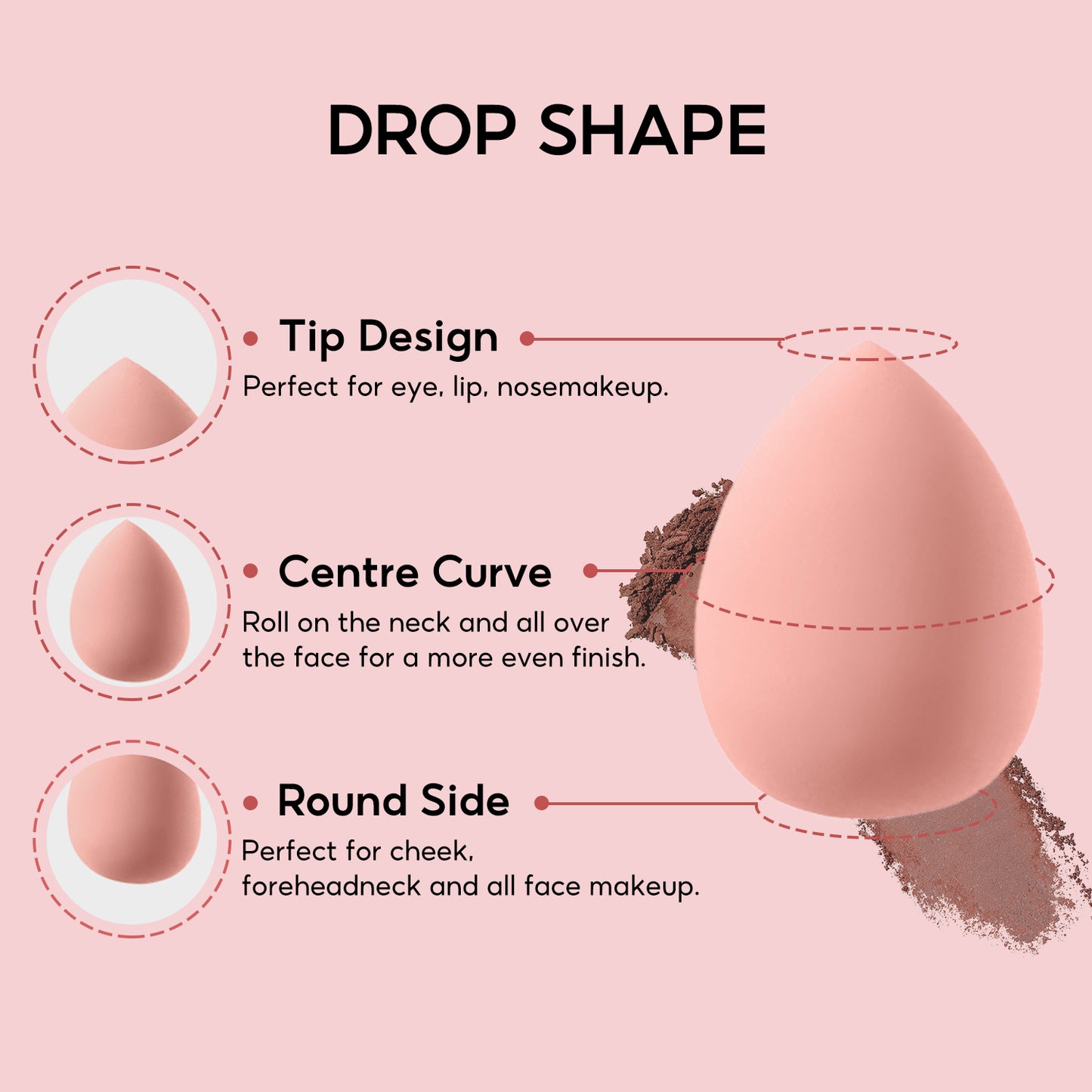 Juego de 4 esponjas de maquillaje Beauty Blender 