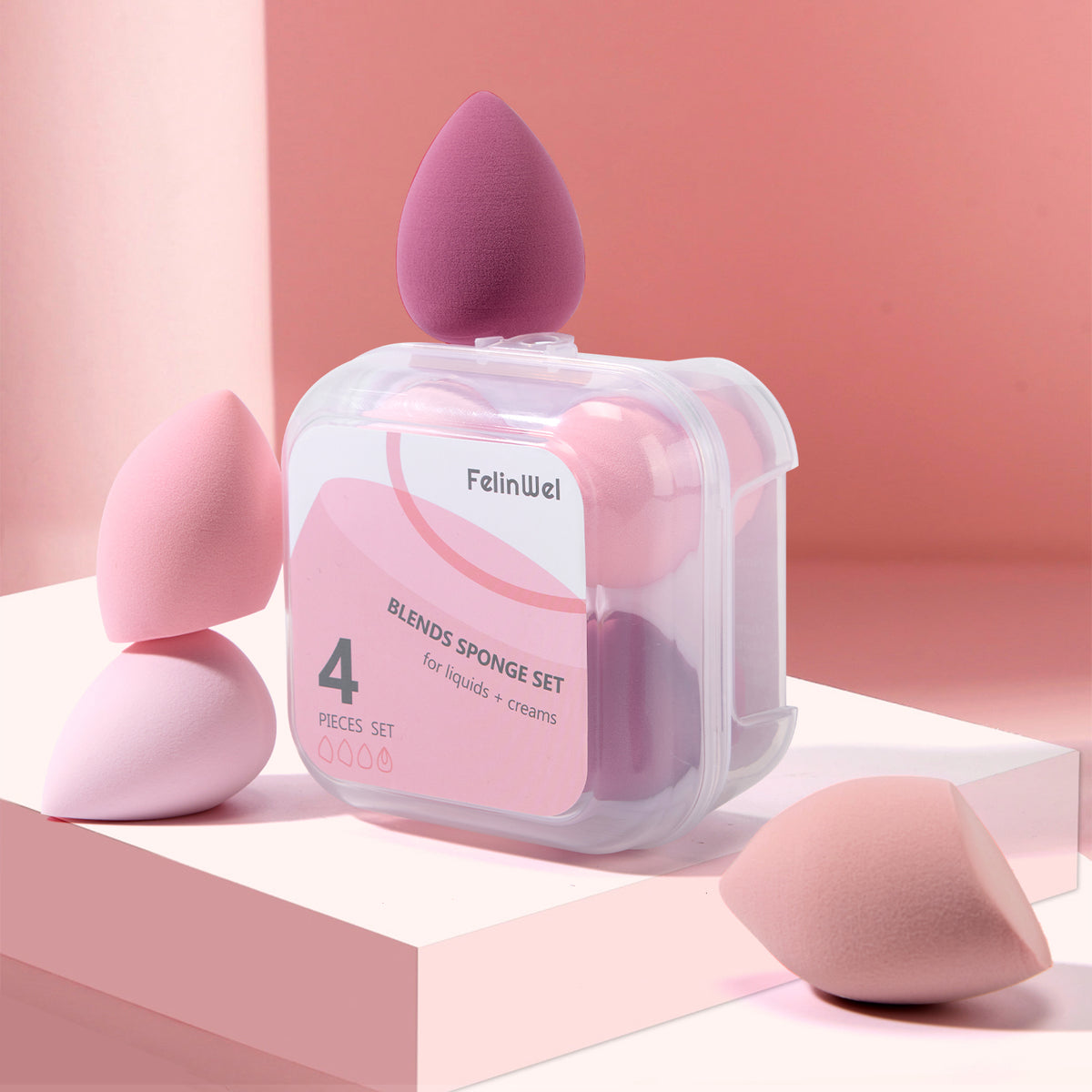 Juego de 4 esponjas de maquillaje Beauty Blender 