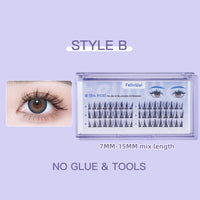 FelinWel Pestañas postizas en racimo para extensión de pestañas DIY 