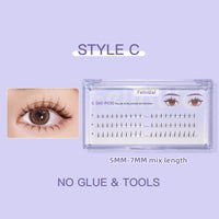 FelinWel Pestañas postizas en racimo para extensión de pestañas DIY 