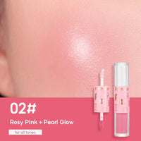 FelinWel Super Dewy Blush & Highlighter Dual-ended Stick Liquid Blendable