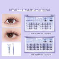 FelinWel Pestañas postizas en racimo para extensión de pestañas DIY 