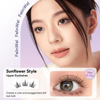 FelinWel 154-Pcs DIY Cluster Lash Kit – 4 Styles, Natural to Mega