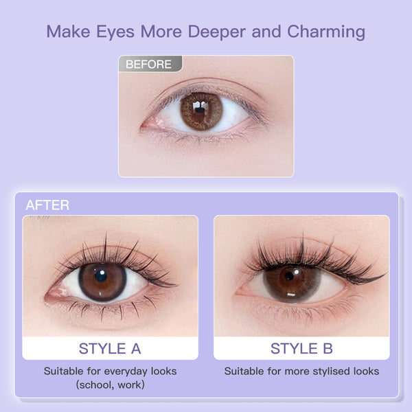 FelinWel Pestañas postizas en racimo para extensión de pestañas DIY 