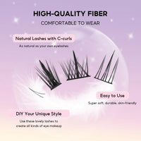 FelinWel 154-Pcs DIY Cluster Lash Kit – 4 Styles, Natural to Mega