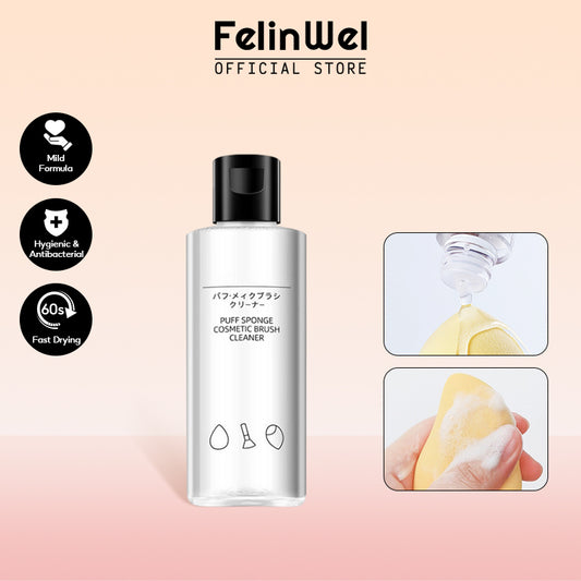 FelinWel - Gel Limpiador de Brochas de Maquillaje, Champú Limpiador de Esponjas de Belleza para Brochas y Licuadoras 