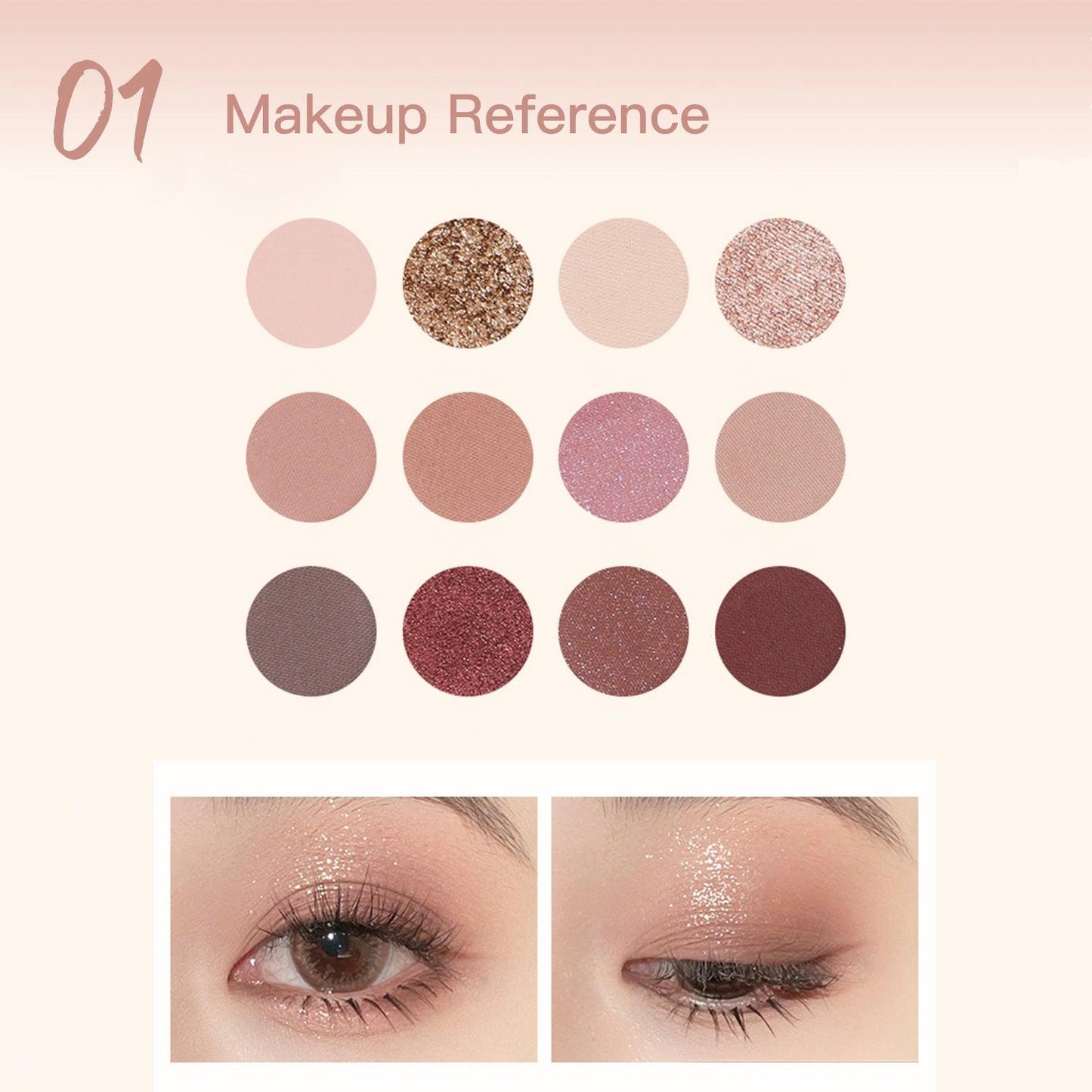 FelinWel Paleta facial de sombra de ojos de 26 colores con resaltador de contorno y brillo colorete 